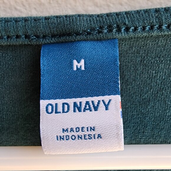 Old Navy Green/Teal Cap Sleeve Maxi Dress - Picture 9 of 14